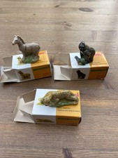 Wade Whimsies X3 Jungle Zebra Leopard Gorilla 32 33 35 In Box