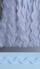 20 METRES - White - RIC RAC 5mm braid, trim, edging, crafts sewing upholstery