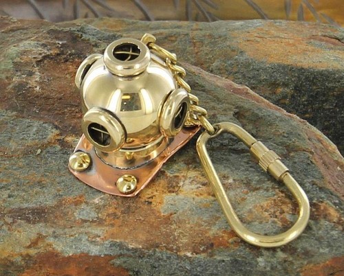 Solid brass divers - brass, helmet