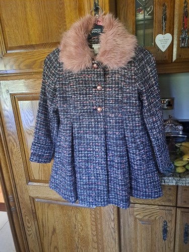 Girls monsoon tweed coat 12 - girls, 11/12