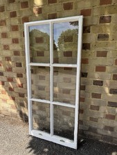 Reclaimed Old Georgian 6 Panel Wooden Window 1450 Or 1440 x 665mm
