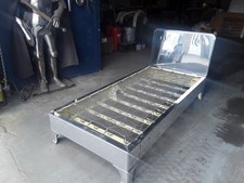 1940'S CC41 FLOTON SINGLE AVIATOR BED FROM WAR SURPLUS ALUMINIUM MIRROR POLISHED