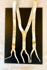 White satin Vintage Braces