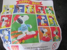 VINTAGE MCDONALDS 8 LARGE SNOOPY'S  ISSUED YR 2000 9  X MIB  & 2 small