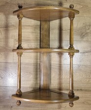 ERCOL 3 Tier Corner Shelf Wall