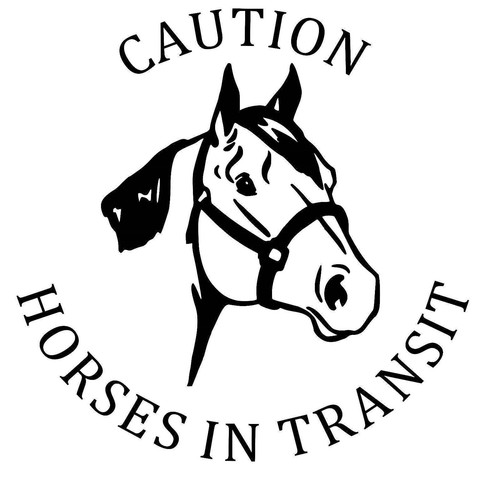 Horsebox horse trailer decal - horsebox,,