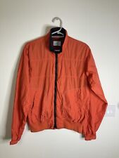 Sergio Tacchini Orange Windbreaker Jacket Size Medium