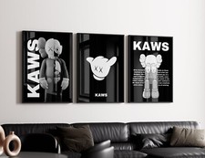 Set of 3 Kaws Exhibition