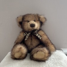 Russ Berrie ‘Madison’ Brown Mohair Teddy Bear. Height 28cm
