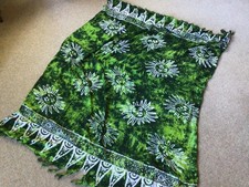 Batik Style Print Beach Cover