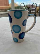 Whittard of Chelsea Blue Circle Pattern Latte Mug