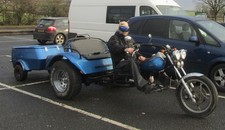 Wildman custom built trike VW 1600cc registered 1998, with original trailer