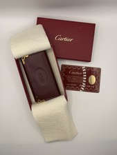 Cartier bordeaux leather key - cartier,