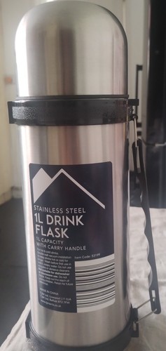 Vacuum flask litre - 1, stainless