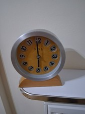 Next home mantel clock light brown/ silver