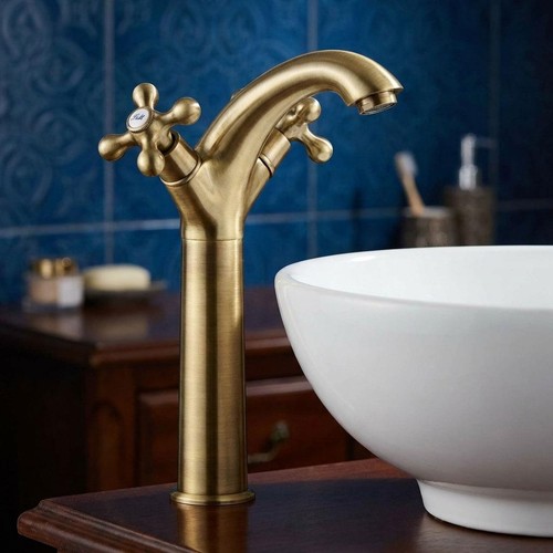 Tall bathroom sink tap antique - bathroom,