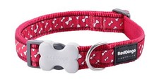 Red Dingo Patterned Dog Collar