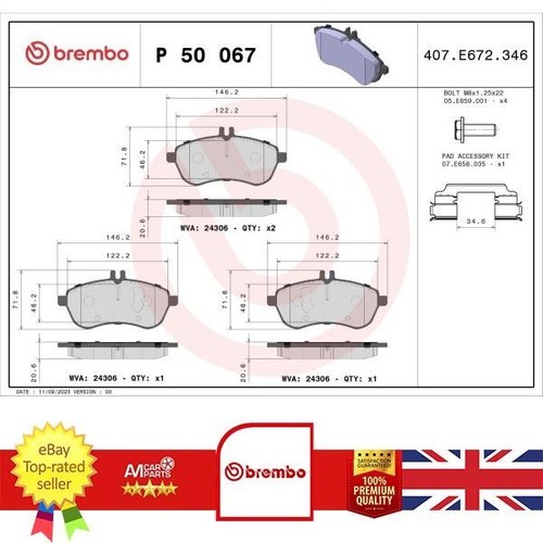 Brake pad set for - set,
