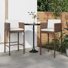 Bar Stools 2 pcs with Cushions