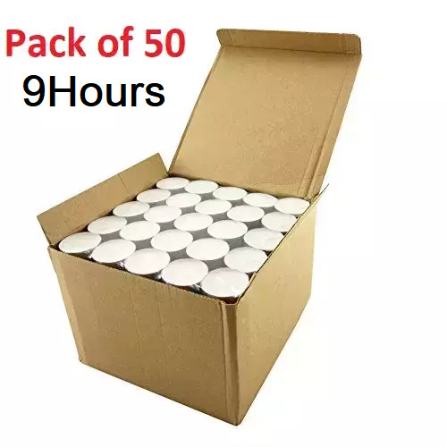 50x tea lights candles hour - 50x,