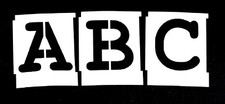 Alphabet Letter Stencils Set