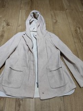 Zara Basic Women Light Pink/ Beige Coat Jacket Size Small