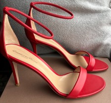 New Gianvito Rossi sandals Red leather size 41 with box