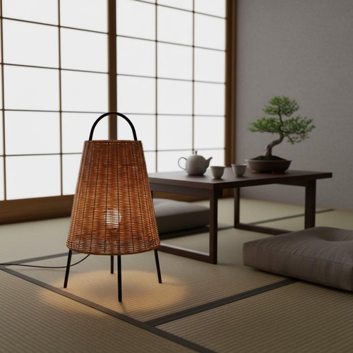 Lantern floor lamp - lantern, arched
