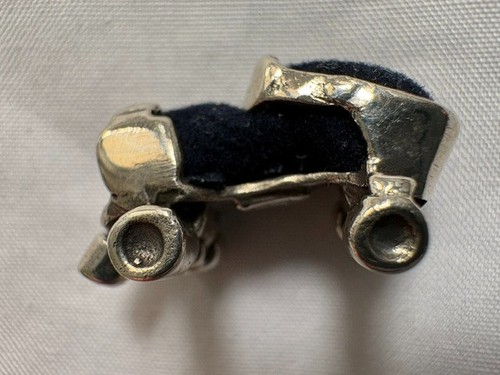 Silver minature roller skate - minature,