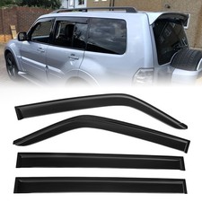4Pcs WIND DEFLECTORS DOOR WINDOW VISORS FOR MITSUBISHI SHOGUN PAJERO V97 2007-15