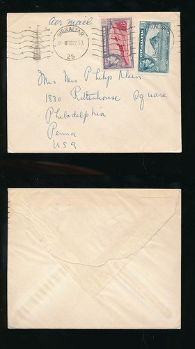 Gibraltar 1953 printed - gibraltar,