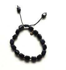 NEW LOLA ROSE DAINTY BLUE SANDSTONE SMALL SQUARE  BEADS SEMI PRECIOUS BRACELET