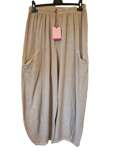 Italian washed linen harem - italian,