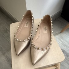Valentino gold studded leather - valentino,