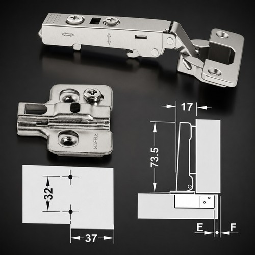 Soft close hinges x - x, hafele