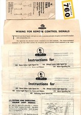 4 Trix Twin Railway leaflets for semaphore and colour light signals 760