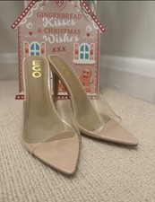 Ego ladies nude high heel mule