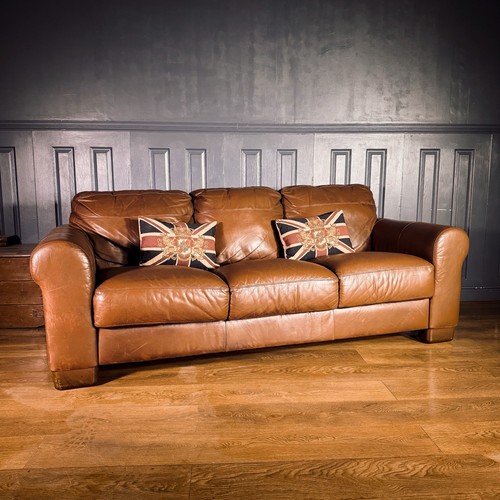 Leather seater sofa retro - 3,