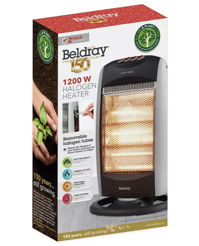 Beldray 2kw halogen heater - beldray,