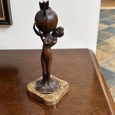 Art Nouveau Table Lighter Striker Lady