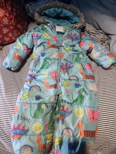 Girls Next Age 2-3 Years Snowsuit Fleece Lined  with Hood