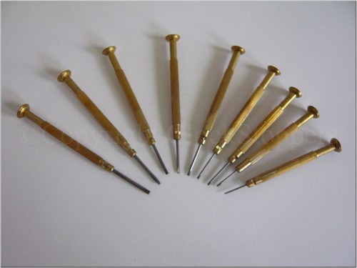 Small screwdriver set with - screwdriver,