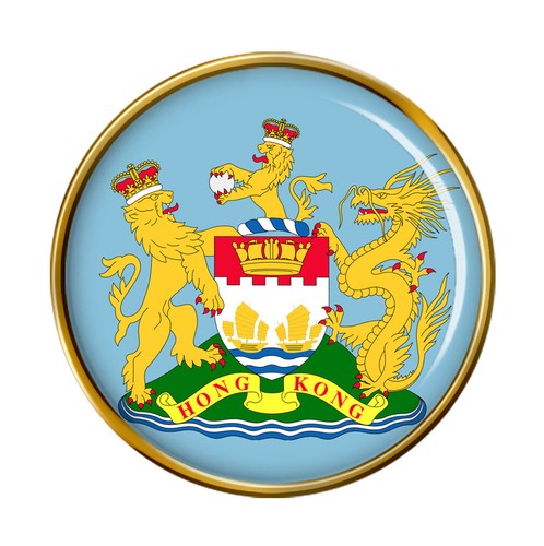 British hong kong pin badge - hong,