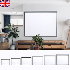 Electric Motorised / Manual Pull-Down Projector Screen 72-120in Home Cinema 4:3