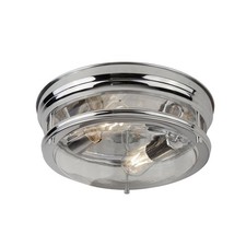 2 Light Bulbs IP44 Chrome