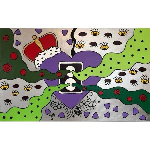 Large abstract painting - painting, on
