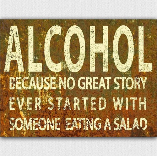 Alcohol joke funny - funny, retro