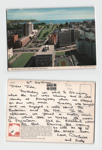 Postcard plymouth south - plymouth,