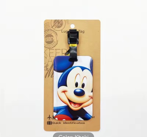 Mickey mouse luggage label - mickey,