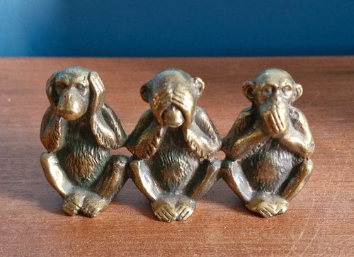Small brass sculpture three - sculpture,